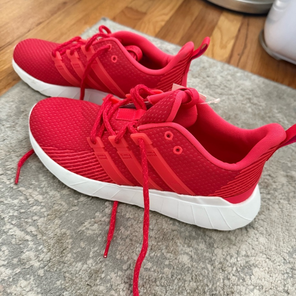 New with tag Red adidas sneakers
